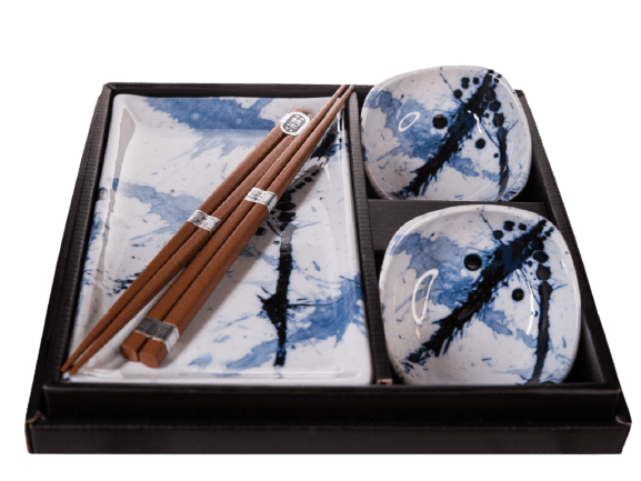 MIJ Sushi set Blue &